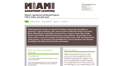 Desktop Screenshot of miamilocators.com